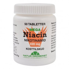 NATUR DROGERIET - Niacin (nikotinamid) 420 mg.